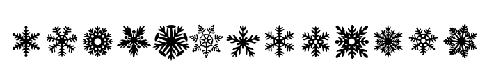 Snowflakes_Stompstock Font UPPERCASE
