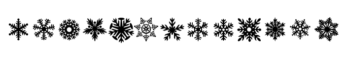 Snowflakes_Stompstock Font LOWERCASE