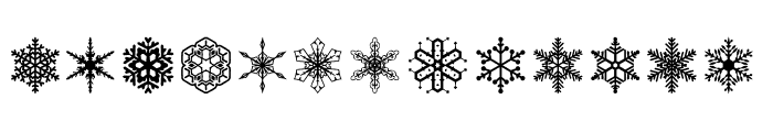 Snowfliki Symbols Font UPPERCASE