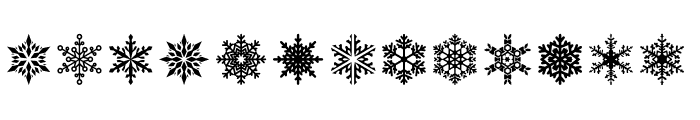 Snowfliki Symbols Font UPPERCASE