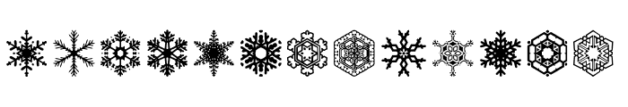 Snowfliki Symbols Font LOWERCASE