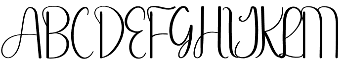 Snowhawsky Font UPPERCASE