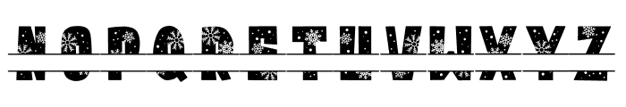 Snowing Cold Outside Font UPPERCASE