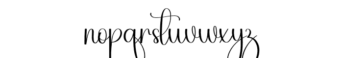 Snowman Beautiful Font LOWERCASE