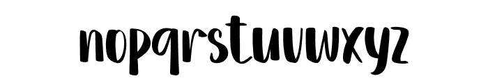 Snowman In Christmas Font LOWERCASE