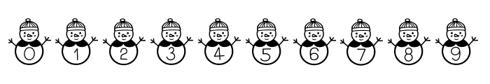 Snowman One Decorative Font OTHER CHARS