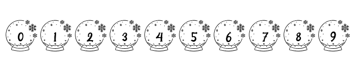 Snowy Christmas Monogram Reg Font OTHER CHARS