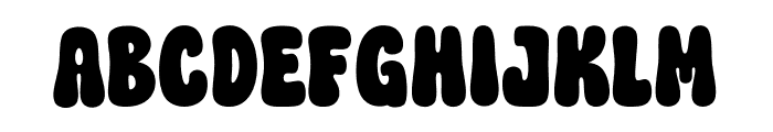 Snowy Groovy Font UPPERCASE