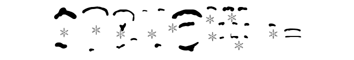 Snowy Night Overlay Font OTHER CHARS