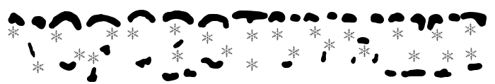 Snowy Night Overlay Font UPPERCASE