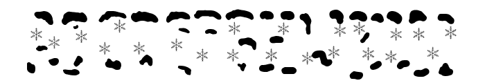 Snowy Night Overlay Font LOWERCASE