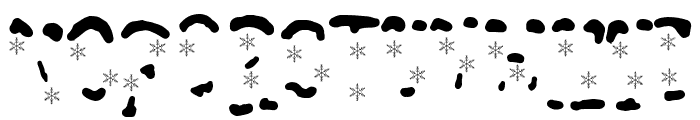 Snowy Night Overlay Font LOWERCASE
