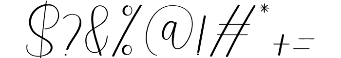 Snowy Signature Font OTHER CHARS