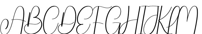 Snowy Signature Font UPPERCASE