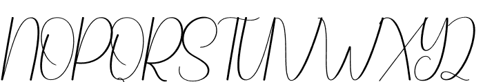 Snowy Signature Font UPPERCASE