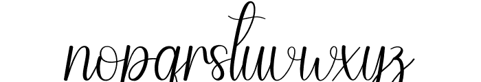 Snowy Signature Font LOWERCASE