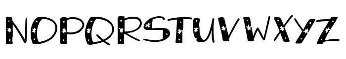 Snowy Sparkles Font LOWERCASE