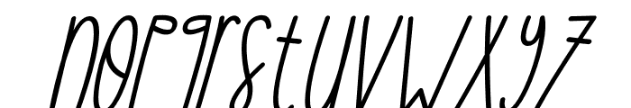 Snowy Winter Italic Font LOWERCASE