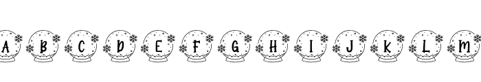 SnowyChristmasMonogram-Reg Font UPPERCASE