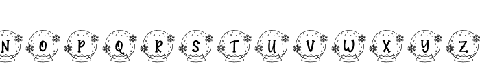 SnowyChristmasMonogram-Reg Font UPPERCASE