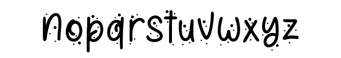 SnowyDahlia-Display Font LOWERCASE