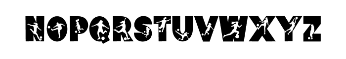 Soccer Woman Font UPPERCASE