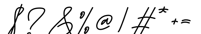 Sochiko Signature Font OTHER CHARS