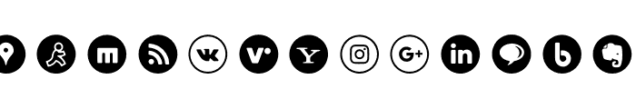 Social Icons Font LOWERCASE