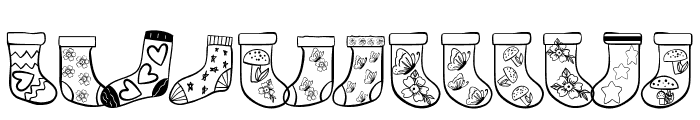 Sock Collection Font UPPERCASE