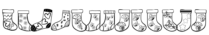 Sock Collection Font LOWERCASE