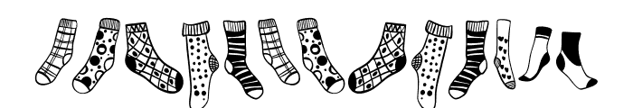 Sock Font LOWERCASE