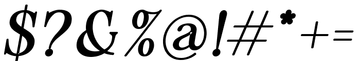 Sockard Beautiful Heavy Italic Heavy Italic Font OTHER CHARS