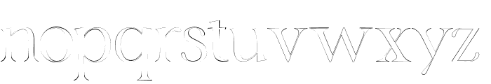 Sockard Beautiful Outline Medium Font LOWERCASE