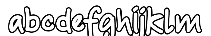 Soffelly-Outline Font LOWERCASE