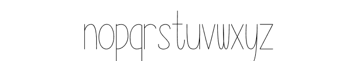 Soft Strokes Font LOWERCASE