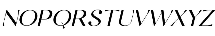 SoftAura-Italic Font UPPERCASE