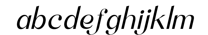 SoftAura-Italic Font LOWERCASE