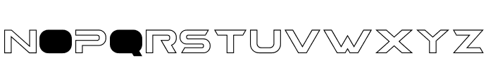 Sogtric Outline Font LOWERCASE