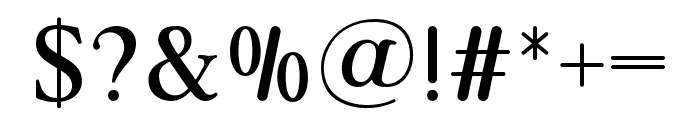 Sojourn-Regular Font OTHER CHARS