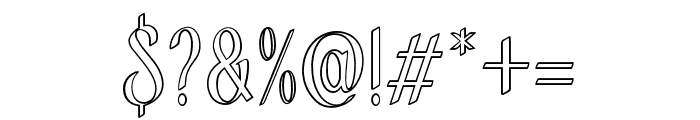 Solander-Outline Font OTHER CHARS