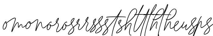 Solange Italic Ligature Font LOWERCASE