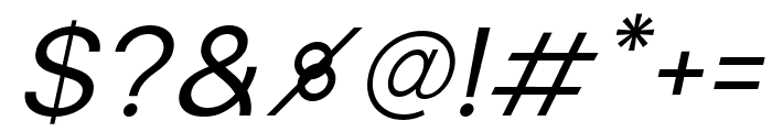 Solen Regular Italic Font OTHER CHARS