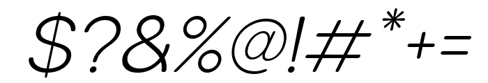 Solen Soft Light Italic Font OTHER CHARS