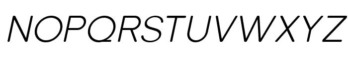 SolenSoft-LightItalic Font UPPERCASE