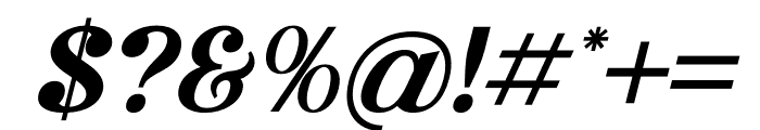 Solerin Magica Italic Font OTHER CHARS