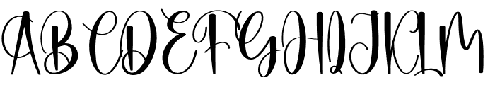 Solitude Writing Font UPPERCASE