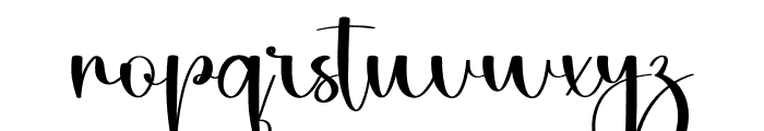 Solitude Writing Font LOWERCASE
