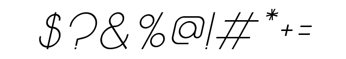 Solo Italic Font OTHER CHARS