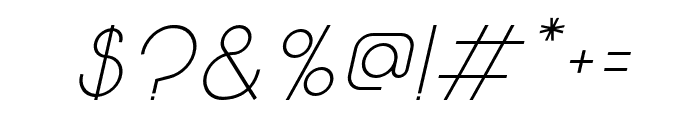 SoloItalic Font OTHER CHARS