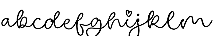 Some Love Script Font LOWERCASE